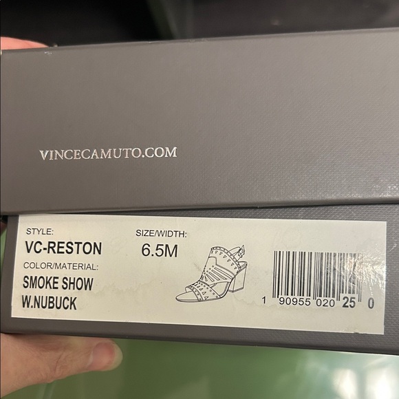 Vince Camuto Smoke Nubuck Wedge Sandals - Picture 1 of 4